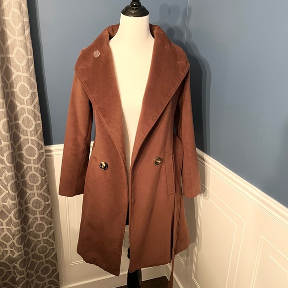Zicac Chocolate Brown Fall Trench Coat - Picture 5 of 6